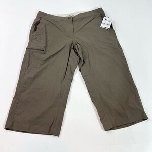 L.L. Bean Shorts Womens 14P Gray Comfort Trail Crop Pants NWT